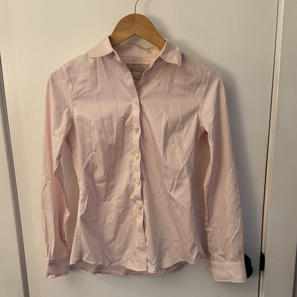 Banana Republic Non-Iron Shirt in Soft Beige - Picture 2 of 2